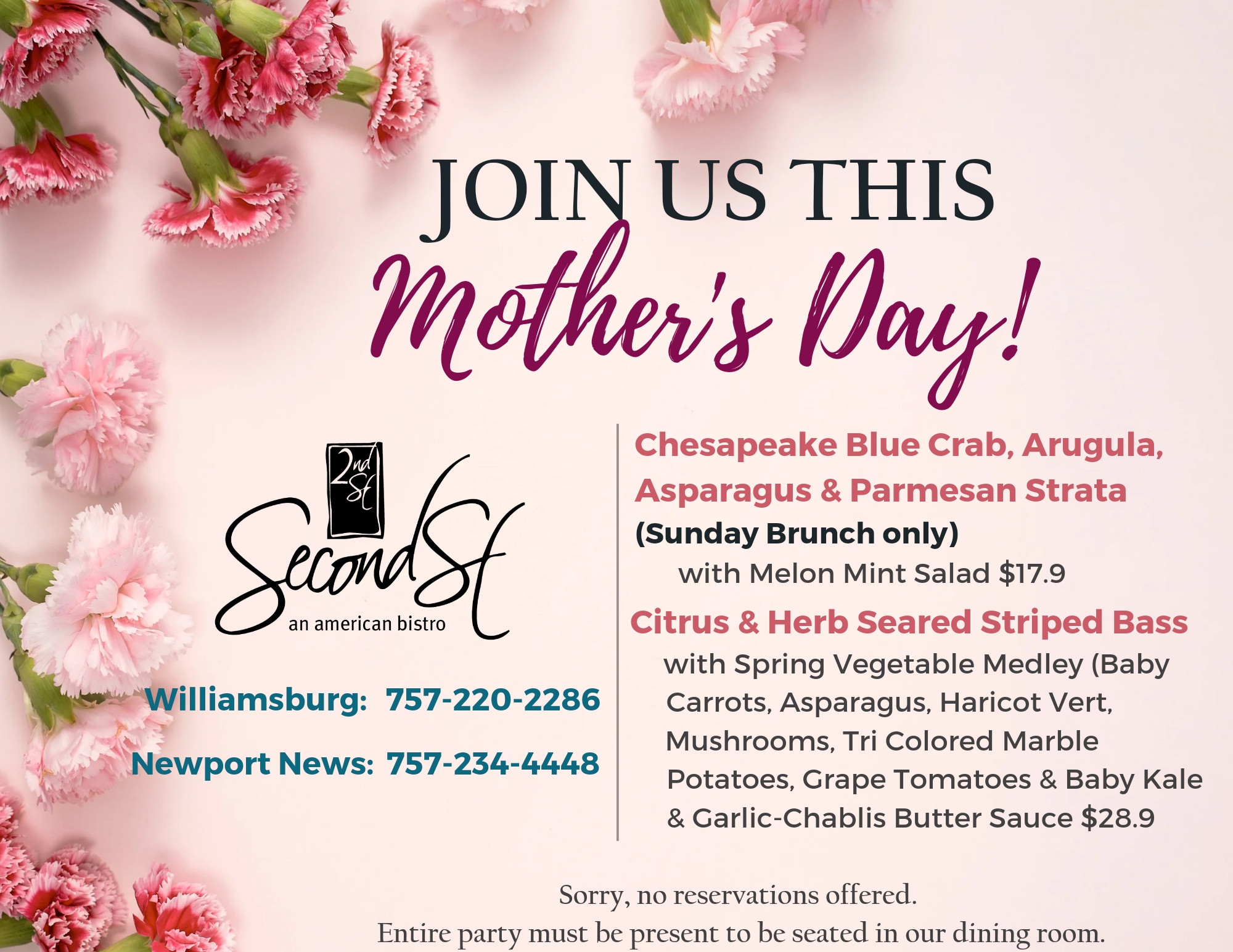 Mothers Day Specials - Newport Beach Chamber of Commerce
